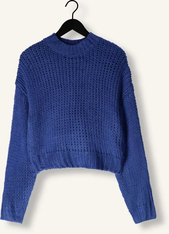 Ydence Knitted Sweater Soraya Truien & vesten Dames - Sweater - Hoodie - Vest- Blauw - Maat XS