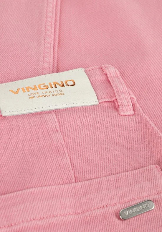 Vingino Cato Cargo Jeans Meisjes - Broek - Roze - Maat 158