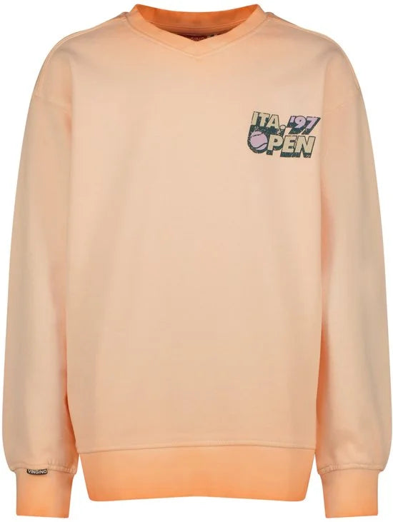 Vingino Neor Truien & Vesten Jongens - Sweater - Hoodie - Vest- Oranje - Maat 164