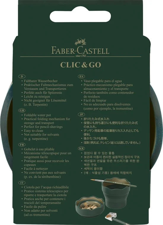 Faber-Castell watercup - Clic & Go - donkergroen - FC-181520