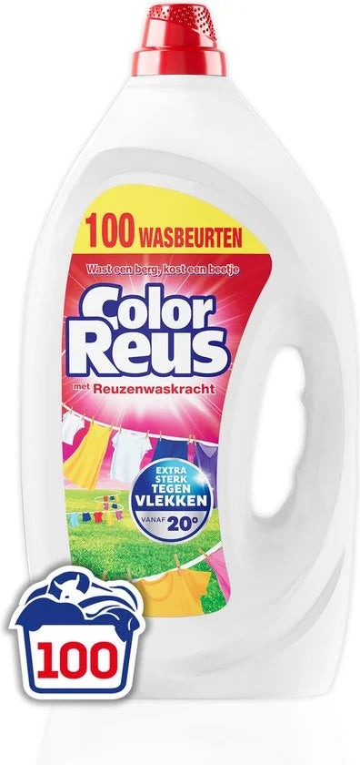 Color Reus Gel Vloeibaar Wasmiddel - Gekleurde Was - Voordeelverpakking - 100 wasbeurten