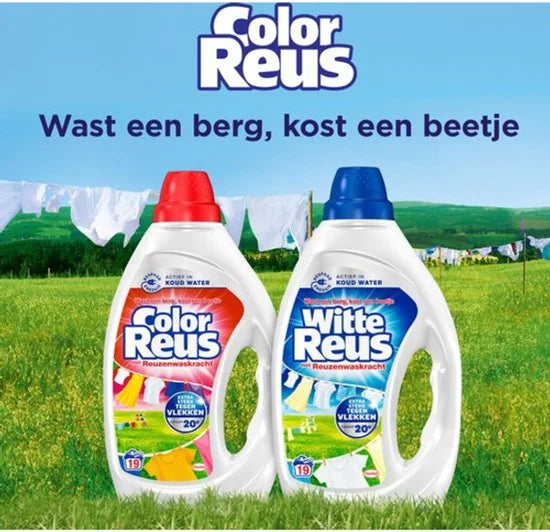 Color Reus Gel Vloeibaar Wasmiddel - Gekleurde Was - Voordeelverpakking - 100 wasbeurten