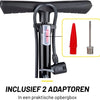 Dunlop Fietspomp met Drukmeter - Fiets Pomp voor Dunlop, Schrader en Frans Ventiel - Staande Pomp Incl. Adaptoren voor Waterspeelgoed en Ballen - Ook