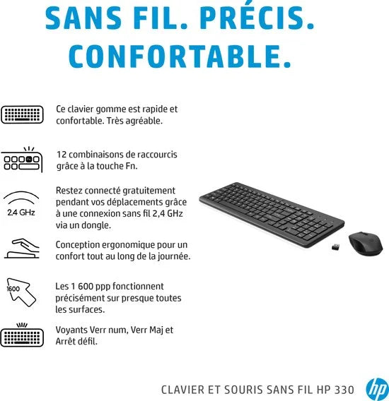 HP 330 draadloze muis en draadloos toetsenbord
