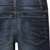 LEMMI - Donkerblauwe elastische jeans met slanke pijp