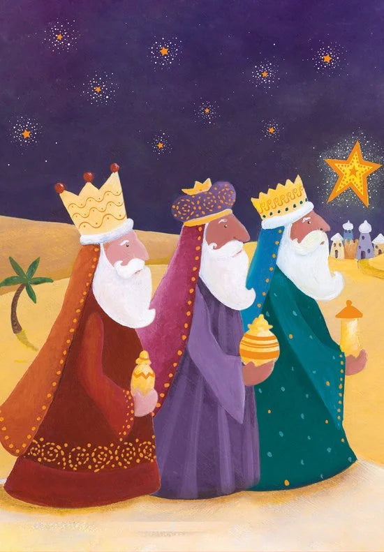 Kaarten - Kerst - Hangpak - De 3 koningen - 10st. - HPK.1025