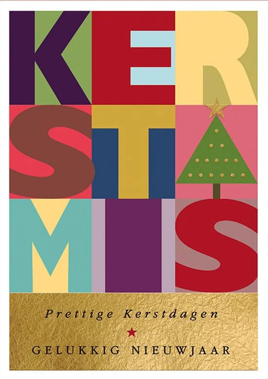 Kaarten - Kerst - Hangpak - KERSTMIS - 10st. - HPK.1030
