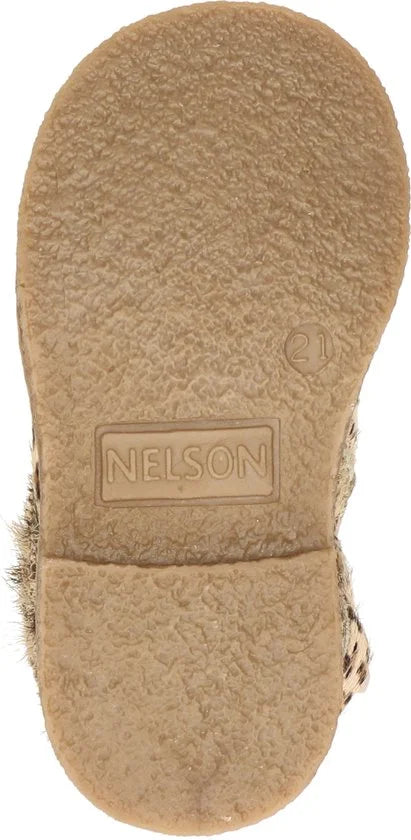 Nelson Kids meisjes veterboot - Beige multi - Maat 25