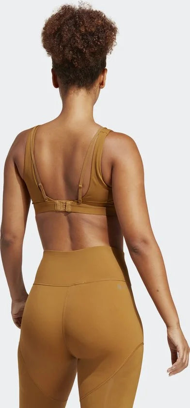 adidas Performance Powerimpact Luxe Medium-Support Beha - Dames - Bruin- L D-DD