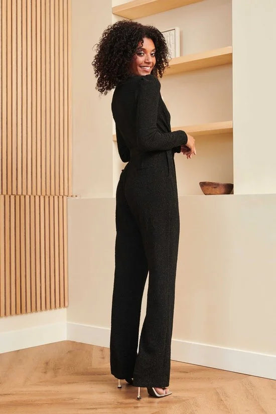 Lofty Manner Broek Jumpsuit Reese Ol26 600 Black Dames Maat - S