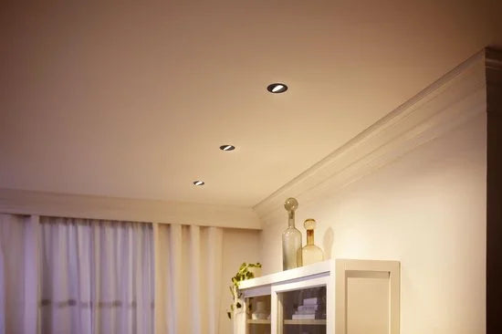 Impala inbouwspot - 3-lichts - zwart - rond