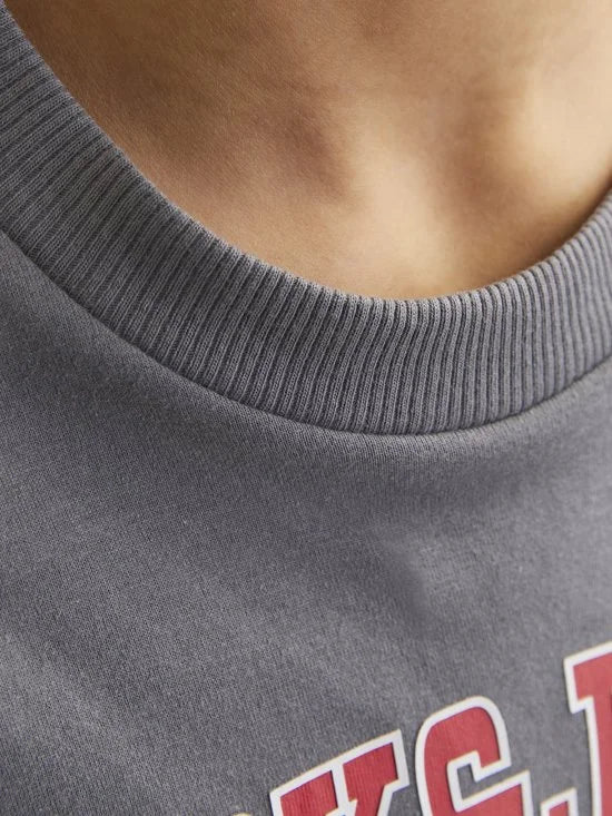 JACK&JONES - JJECALEB VARSITY TEE SS O-NECK NOOS JNR - Jongens - T-shirts