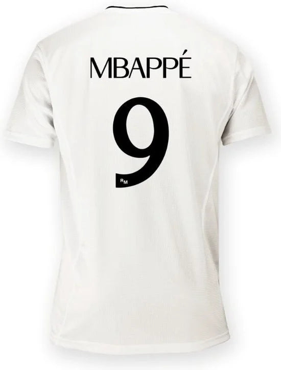 Real Madrid Thuis Tenue 2024/2025 - Kylian Mbappé - Maat 116 t/m 164 - Voetbaltenue Kinderen - Shirt en Broekje - Jongens en Meisjes - 100% Polyester