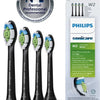 Philips Sonicare W2 Optimal White - Opzetborstels - 4 stuks - Zwart - HX6064/11