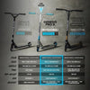 Stunt Scooter Stuntstep Genesis Pro X - Zwart/Blauw