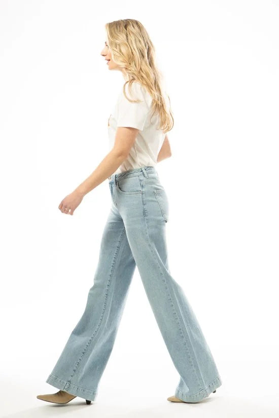 GARCIA Celia Wide Dames Wide Fit Jeans Blauw