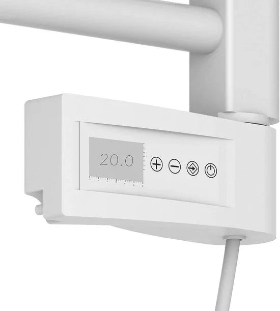 EISL Designradiator Handdoekradiator Elektrisch 120 x 50 cm met Timer, Wit