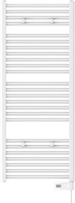 EISL Designradiator Handdoekradiator Elektrisch 120 x 50 cm met Timer, Wit