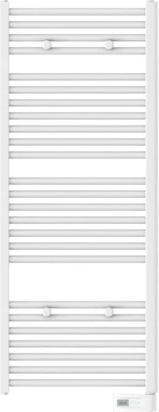 EISL Designradiator Handdoekradiator Elektrisch 120 x 50 cm met Timer, Wit