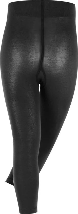 FALKE Cotton Touch ondoorzichtig Katoen legging kinderen zwart - Maat 110-116