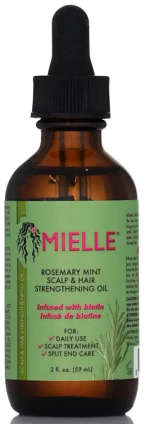 MIELLE ORGANIC Rosemary Mint Scalp & Hair Strengthening Oil 59 ml