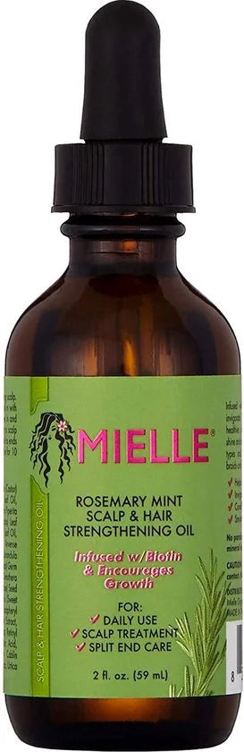 MIELLE ORGANIC Rosemary Mint Scalp & Hair Strengthening Oil 59 ml