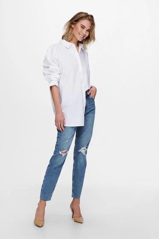 JDY JDYMIO L/S LONG SHIRT WVN NOOS Dames Overhemd - Maat 42