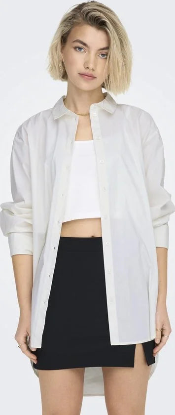 JDY JDYMIO L/S LONG SHIRT WVN NOOS Dames Overhemd - Maat 42