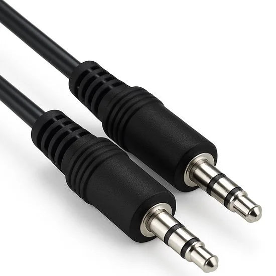 Jack Kabel 3.5 mm - Male to Male - Universeel - Zwart - 0,5 meter - Allteq