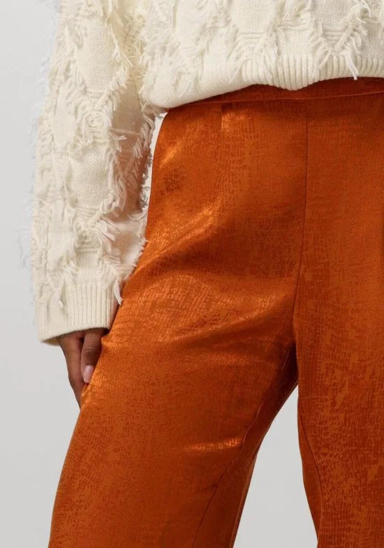 Amaya Amsterdam Vivian Pants Broeken Dames - Oranje - Maat M
