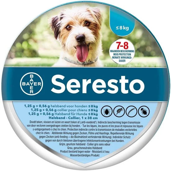 Seresto Teken- En Vlooienband Small - Anti tekenmiddel - per stuk < 8 Kg
