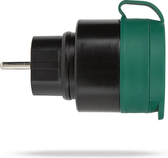 HAS880V2 2x Slimme stekker WiFi plug met digitale timer 16A- Tijdschakelaar - Energie besparing - Werkt met Google Home en Alexa - Voor buiten