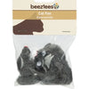 Plush muisje grijs - zakje 3st 5 cm