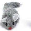 Plush muisje grijs - zakje 3st 5 cm