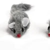 Plush muisje grijs - zakje 3st 5 cm