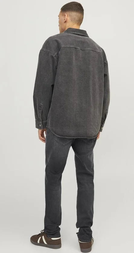 JACK & JONES Glenn Fox slim fit - heren jeans - zwart denim