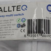 Allteq - Stopcontact schakelaar - Wit - Randaarde