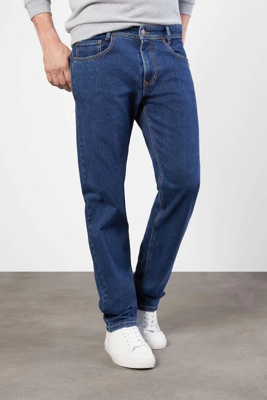 Mac Arne Jeans Light Used Blue - Maat W 32 - L 34 - Heren