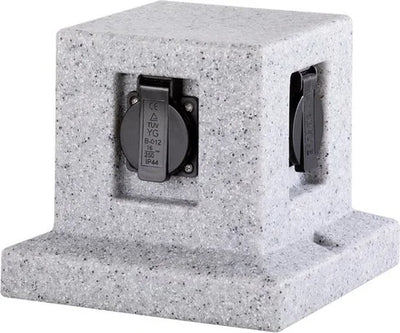 Tuinstopcontact 19 X 17 Cm Polyresin Grijs