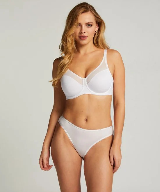 Hunkemöller Dames Lingerie Niet-voorgevormde minimizer beugel bh Nina - Wit - maat F90
