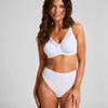 Hunkemöller Dames Lingerie Niet-voorgevormde minimizer beugel bh Nina - Wit - maat F90