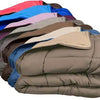 Bedrukt Dekbed Hoesloos Wasbaar Zonder Overtrek Lits Jumeaux - Taupe & Linnen 240x220cm - Taupe bruin - Creme beige