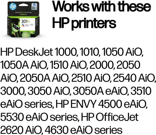 HP 301XL - Inktcartridge - Hoge Capaciteit - Kleur