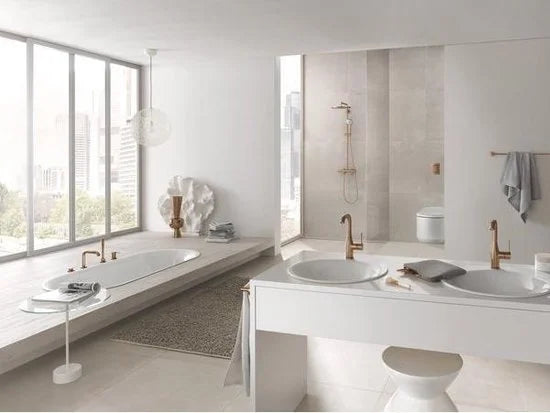 GROHE Euphoria XXL 310 Douchesysteem- regendouche - Ã¸ 31cm - met thermostaatkraan - sunset gold (mat brons) - 26075DL0