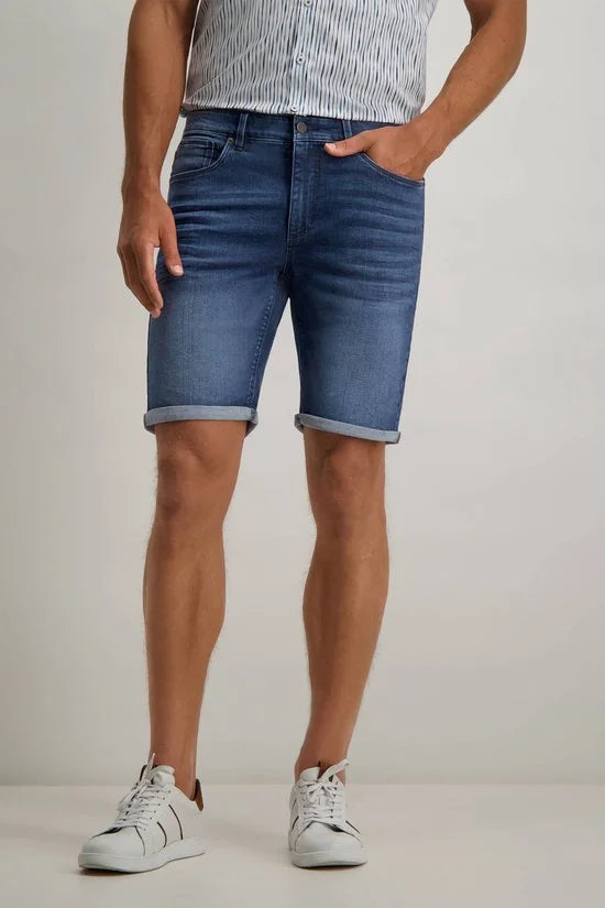 State of Art - Denim Shorts Donkerblauw - Heren - Maat 40 - Regular-fit