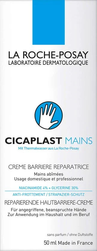 La Roche-Posay Cicaplast Handcrème - voor Droge, Geïrriteerde Handen met Kloven - 50ml