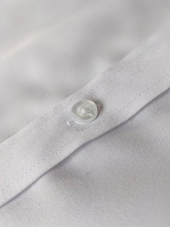 BRASJAS wit overhemd heren - Slim fit - Maat M