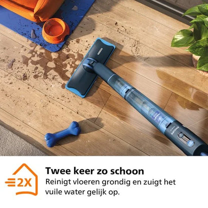 Philips OneUp Elektrische Dweil 5000 series XV5113/01 - Dweilsysteem - Vloerreiniger - Vuil water opzuigen - 2 standen - 70min dweilen - Geen emmer n