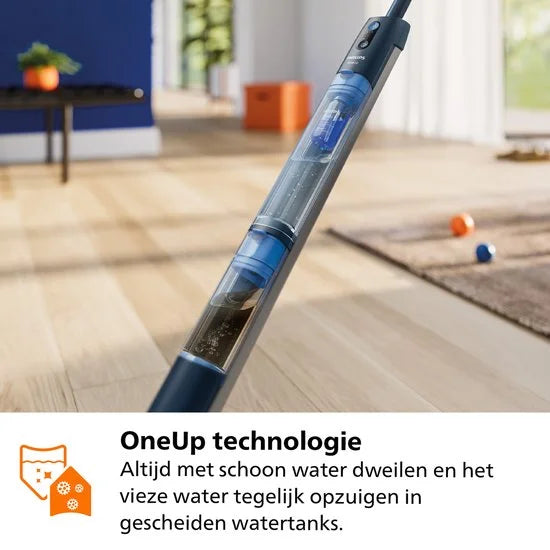 Philips OneUp Elektrische Dweil 5000 series XV5113/01 - Dweilsysteem - Vloerreiniger - Vuil water opzuigen - 2 standen - 70min dweilen - Geen emmer n