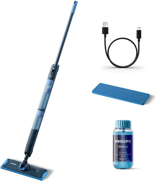 Philips OneUp Elektrische Dweil 5000 series XV5113/01 - Dweilsysteem - Vloerreiniger - Vuil water opzuigen - 2 standen - 70min dweilen - Geen emmer n